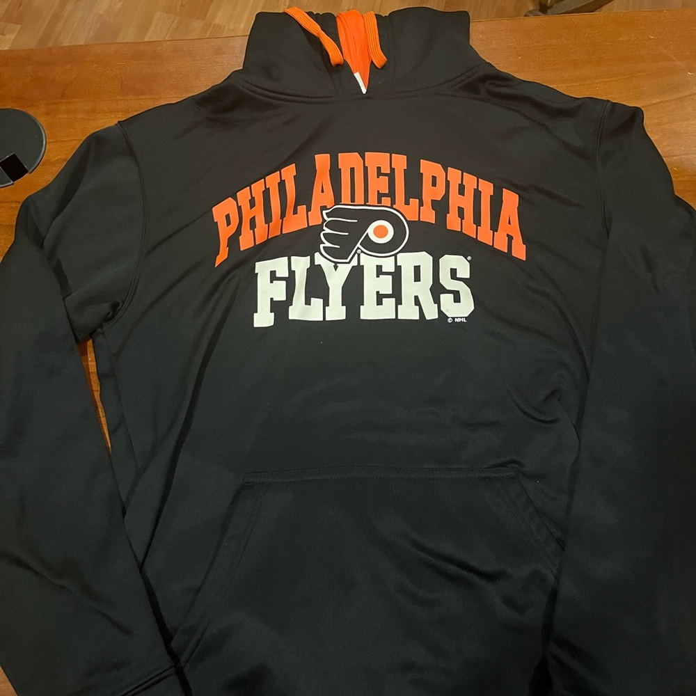 Philadelphia Flyers Hoodie men’s Small Black Hockey Pullover NHL